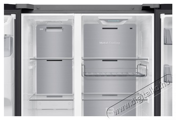 SAMSUNG RS80F64JEBEO Side by side hűtőszekr&eacute;ny Konyhai term&eacute;kek - Hűtő, fagyaszt&oacute; (szabadon&aacute;ll&oacute;) - Amerikai t&iacute;pus&uacute; Side By Side hűtő - 535688