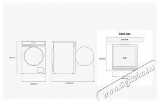 SAMSUNG Bespoke AI WW90DB7U34GWU4 Mos&oacute;g&eacute;p, 9 kg, 1400 ford./perc, A energiaoszt&aacute;ly, AI Ecobubble, Quick Bubble 39 perc, AI Control, Feh&eacute;r H&aacute;ztart&aacute;s / Otthon / K&uuml;lt&eacute;r - Mos&oacute;g&eacute;p / sz&aacute;r&iacute;t&oacute;g&eacute;p - El&ouml;lt&ouml;ltős norm&aacute;l (60cm-ig) mos&oacute;g&eacute;p - 537281