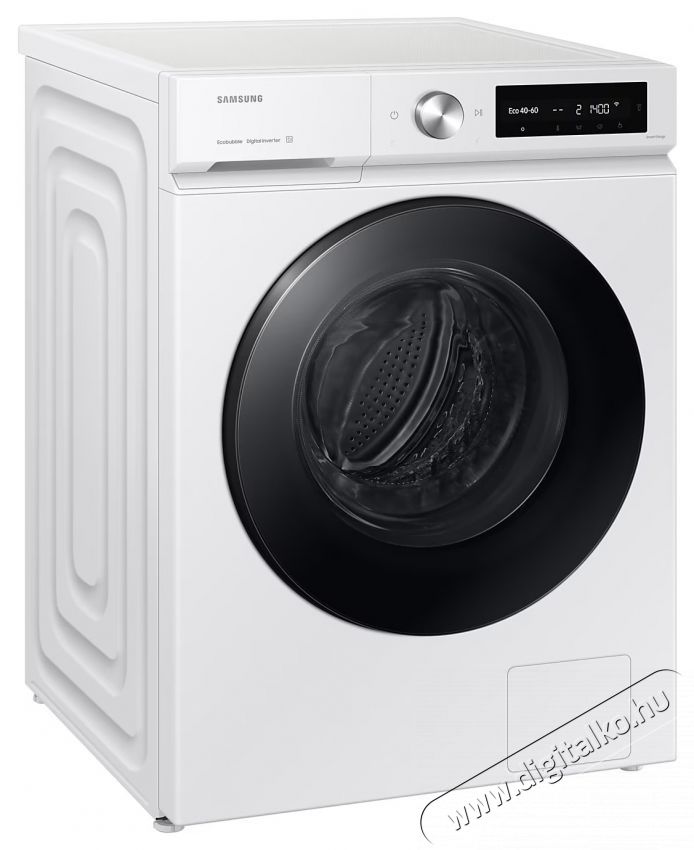 SAMSUNG Bespoke AI WW90DB7U34GWU4 Mos&oacute;g&eacute;p, 9 kg, 1400 ford./perc, A energiaoszt&aacute;ly, AI Ecobubble, Quick Bubble 39 perc, AI Control, Feh&eacute;r H&aacute;ztart&aacute;s / Otthon / K&uuml;lt&eacute;r - Mos&oacute;g&eacute;p / sz&aacute;r&iacute;t&oacute;g&eacute;p - El&ouml;lt&ouml;ltős norm&aacute;l (60cm-ig) mos&oacute;g&eacute;p - 537281