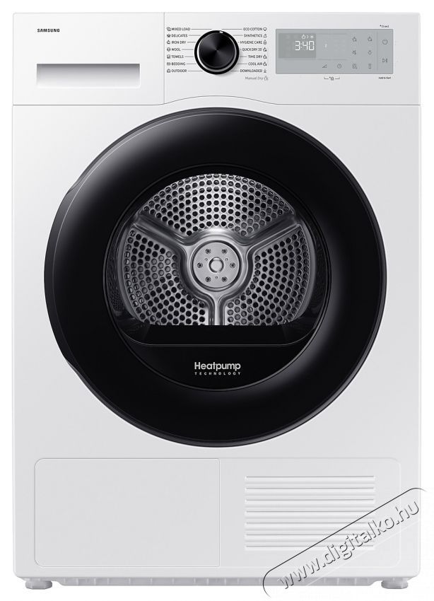 SAMSUNG DV90DG52A0AHLE hőszivatty&uacute;s sz&aacute;r&iacute;t&oacute;g&eacute;p, 9kg, Smart Things, Quick Dry, Optimal Dry, Wi-Fi, C energiaoszt&aacute;ly, Feh&eacute;r H&aacute;ztart&aacute;s / Otthon / K&uuml;lt&eacute;r - Mos&oacute;g&eacute;p / sz&aacute;r&iacute;t&oacute;g&eacute;p - Sz&aacute;r&iacute;t&oacute;g&eacute;p - 537273