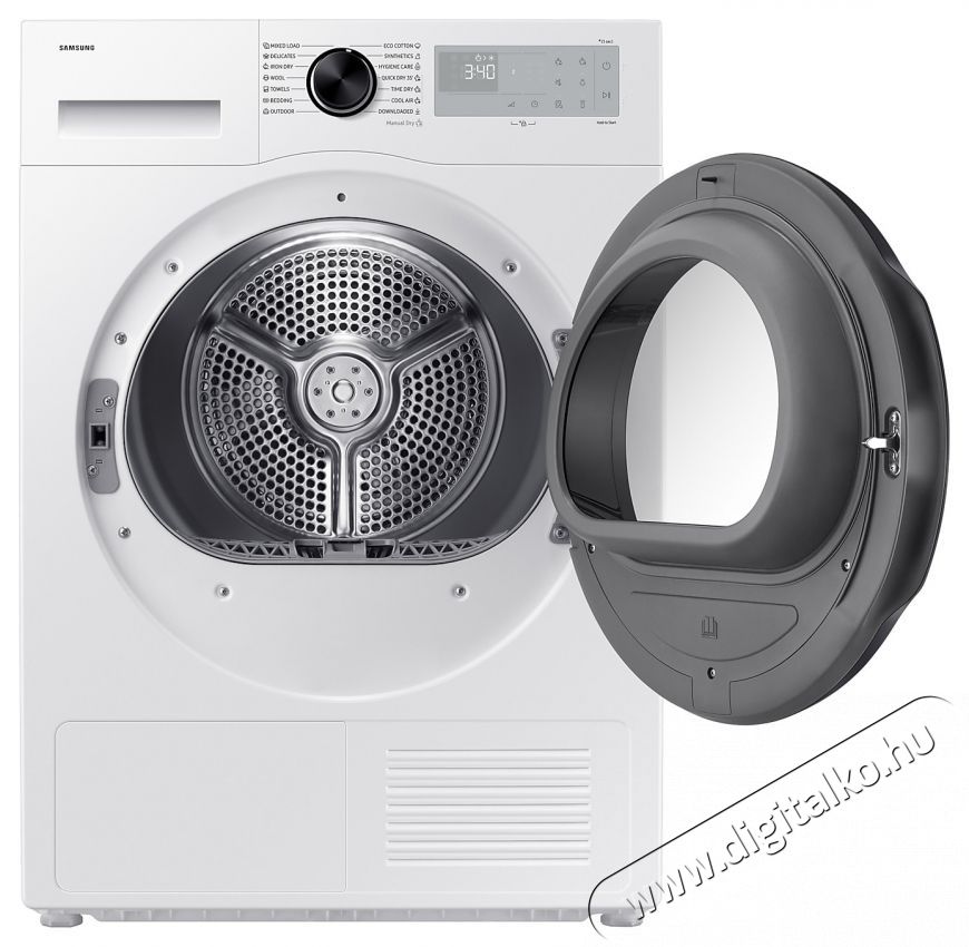SAMSUNG DV90DG52A0AHLE hőszivatty&uacute;s sz&aacute;r&iacute;t&oacute;g&eacute;p, 9kg, Smart Things, Quick Dry, Optimal Dry, Wi-Fi, C energiaoszt&aacute;ly, Feh&eacute;r H&aacute;ztart&aacute;s / Otthon / K&uuml;lt&eacute;r - Mos&oacute;g&eacute;p / sz&aacute;r&iacute;t&oacute;g&eacute;p - Sz&aacute;r&iacute;t&oacute;g&eacute;p - 537273