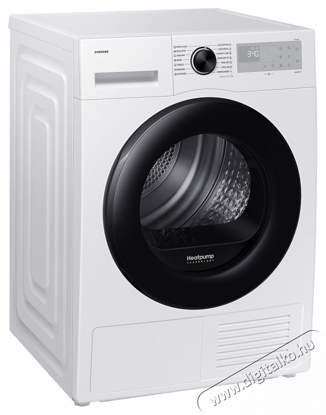 SAMSUNG DV90DG52A0AHLE hőszivatty&uacute;s sz&aacute;r&iacute;t&oacute;g&eacute;p, 9kg, Smart Things, Quick Dry, Optimal Dry, Wi-Fi, C energiaoszt&aacute;ly, Feh&eacute;r H&aacute;ztart&aacute;s / Otthon / K&uuml;lt&eacute;r - Mos&oacute;g&eacute;p / sz&aacute;r&iacute;t&oacute;g&eacute;p - Sz&aacute;r&iacute;t&oacute;g&eacute;p - 537273