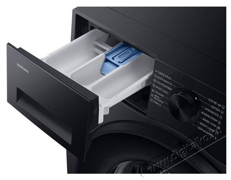 SAMSUNG WW80FG5L32ABLE Slim mos&oacute;g&eacute;p, 8 kg, 1200 rpm, Motor Digital inverter, AI Eco Bubble, WiFi SmartThings, AI Energy, A energiaoszt&aacute;ly, Fekete H&aacute;ztart&aacute;s / Otthon / K&uuml;lt&eacute;r - Mos&oacute;g&eacute;p / sz&aacute;r&iacute;t&oacute;g&eacute;p - El&ouml;lt&ouml;ltős norm&aacute;l (60cm-ig) mos&oacute;g&eacute;p - 537275