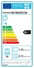 SAMSUNG Bespoke NV7B5645TAK/U2 Be&eacute;p&iacute;thető s&uuml;tő, Elektromos, 76 l, Dual Cook, Natural Steam, A+ energiaoszt&aacute;ly, Fekete Konyhai term&eacute;kek - S&uuml;tő-főzőlap, tűzhely (be&eacute;p&iacute;thető) - S&uuml;tő (be&eacute;p&iacute;thető) - 537987
