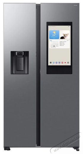 SAMSUNG RS90F66BETEO Side-by-Side hűtőszekr&eacute;ny Family Hubbal 614 L, matt met&aacute;l Konyhai term&eacute;kek - Hűtő, fagyaszt&oacute; (szabadon&aacute;ll&oacute;) - Amerikai t&iacute;pus&uacute; Side By Side hűtő - 505311