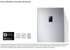SAMSUNG RB37J5345SS/EF hűtőszekrény Konyhai termékek - Hűtő, fagyasztó (szabadonálló) - Alulfagyasztós kombinált hűtő - 294114