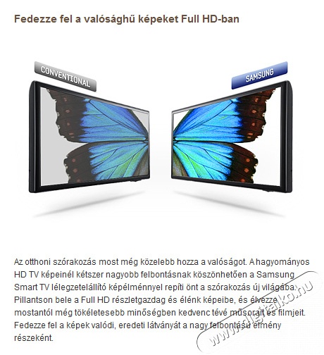 SAMSUNG UE-32ES5500 W Telev&iacute;zi&oacute;k - LED telev&iacute;zi&oacute; - 1080p Full HD felbont&aacute;s&uacute; - 253819