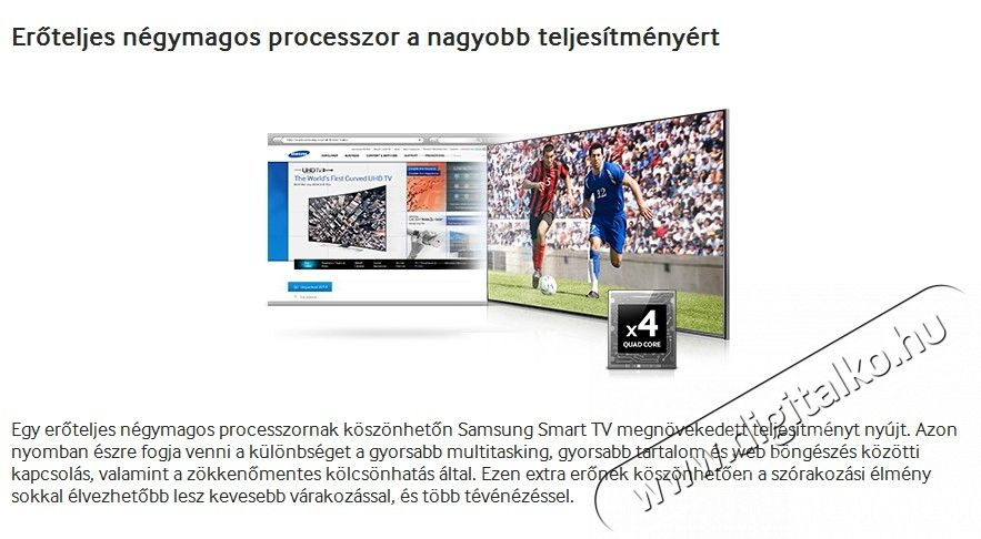 SAMSUNG UE48H6400AW Telev&iacute;zi&oacute;k - LED telev&iacute;zi&oacute; - 1080p Full HD felbont&aacute;s&uacute; - 277604
