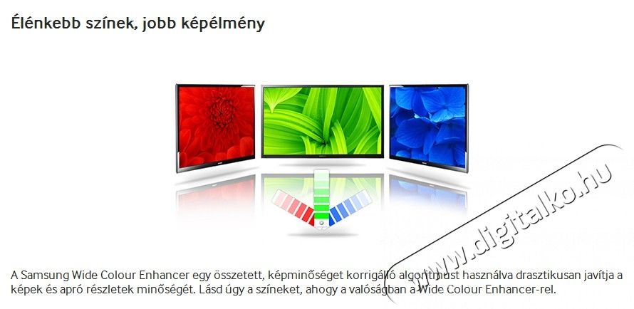 SAMSUNG UE48H6400AW Telev&iacute;zi&oacute;k - LED telev&iacute;zi&oacute; - 1080p Full HD felbont&aacute;s&uacute; - 277604