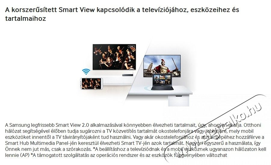 SAMSUNG UE48H6400AW Telev&iacute;zi&oacute;k - LED telev&iacute;zi&oacute; - 1080p Full HD felbont&aacute;s&uacute; - 277604