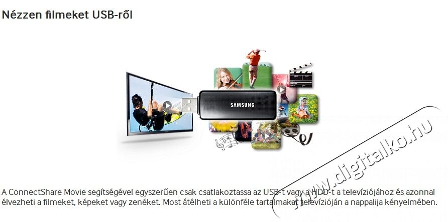 SAMSUNG UE48H6400AW Telev&iacute;zi&oacute;k - LED telev&iacute;zi&oacute; - 1080p Full HD felbont&aacute;s&uacute; - 277604