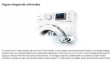 SAMSUNG WF-60F4E2W2X/LE Mosógép Háztartás / Otthon / Kültér - Mosógép / szárítógép - Elöltöltős keskeny (45cm-ig) mosógép - 280522