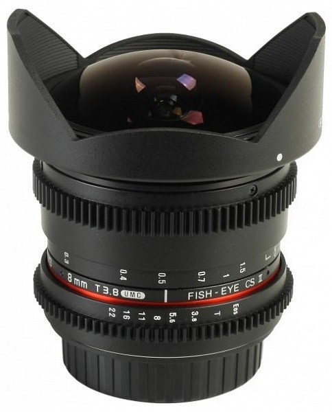 Samyang 8mm t/3,8 CSII HD VDSLR Objektív - Canon Fotó-Videó kiegészítők - Objektív - Fix fókuszú objektív - 266348