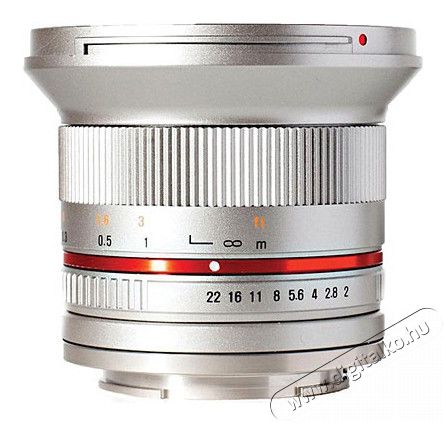 Samyang 12mm f/2 NCS CS (Fuji X) objektív - ezüst Fotó-Videó kiegészítők - Objektív - Fix fókuszú objektív - 287711