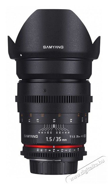Samyang 35mm T1.5 VDSLR AS UMC II objektív (Canon EOS) Fotó-Videó kiegészítők - Objektív - Fix fókuszú objektív - 313878
