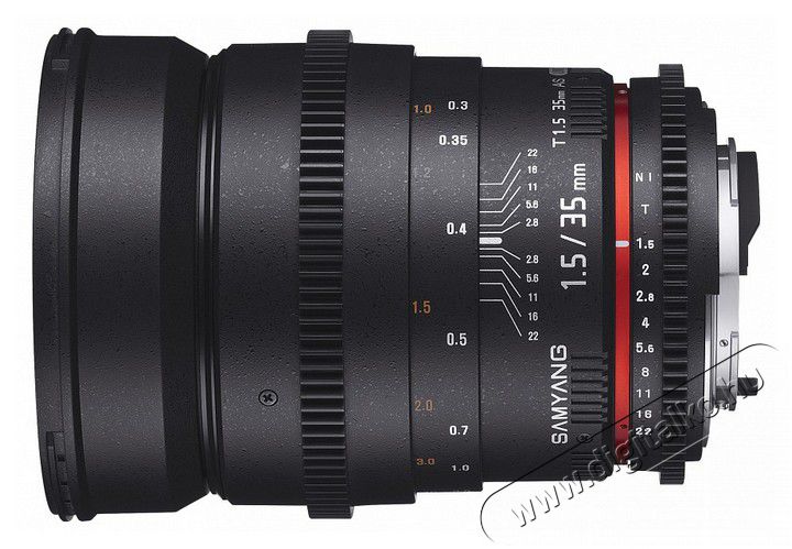 Samyang 35mm T1.5 VDSLR AS UMC II objektív (Canon EOS) Fotó-Videó kiegészítők - Objektív - Fix fókuszú objektív - 313878