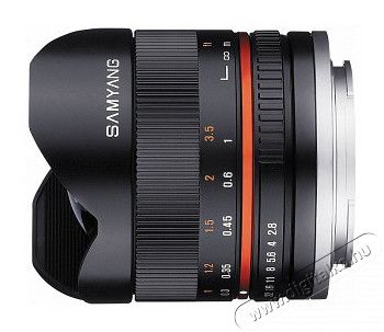 Samyang 8mm f/2.8 Fish-eye II (M) Fekete Fotó-Videó kiegészítők - Objektív - Zoom objektív - 313935