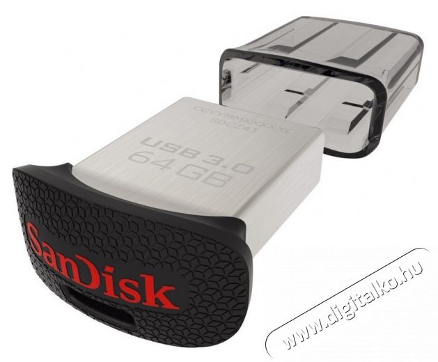 SanDisk USB 3.0 pendrive 64GB Cruzer Fit Ultra 150MB/s - 173353 Mem&oacute;ria k&aacute;rtya / Pendrive - Pendrive - 306351
