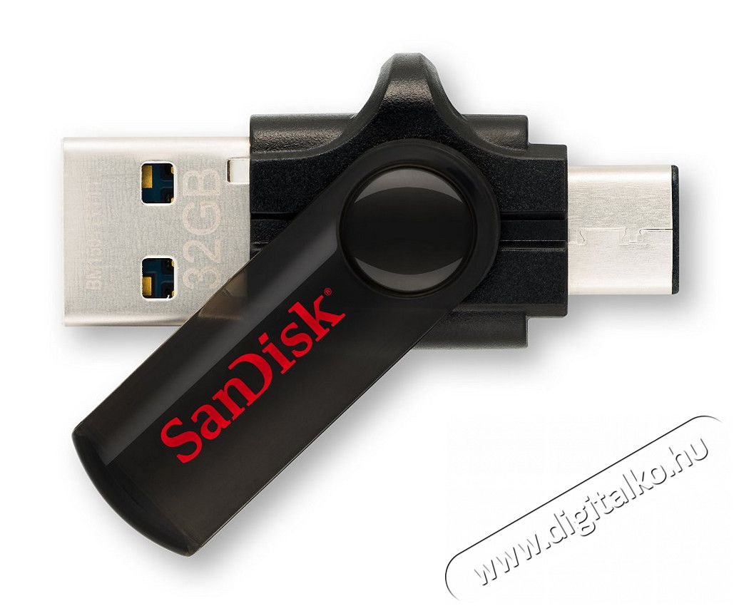 SanDisk Dual Drive 3.0 32GB USB TYPE-C - 124125 Memória kártya / Pendrive - Pendrive - 295253