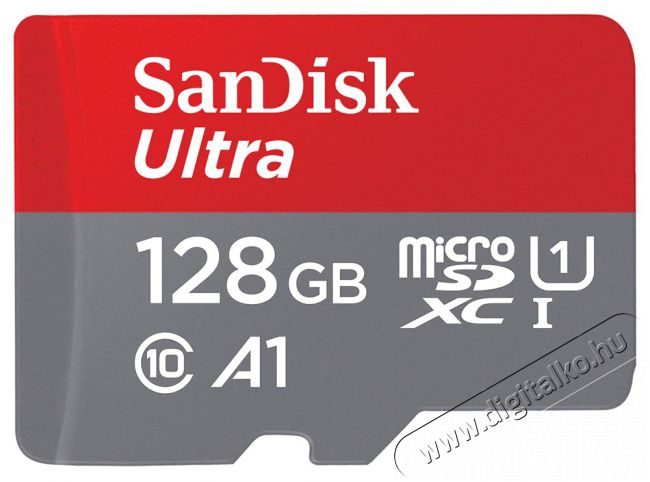 SanDisk 186505 microSD Ultra Android memóriakártya 128GB Memória kártya / Pendrive - MicroSD / MicroSDHC kártya - 364508
