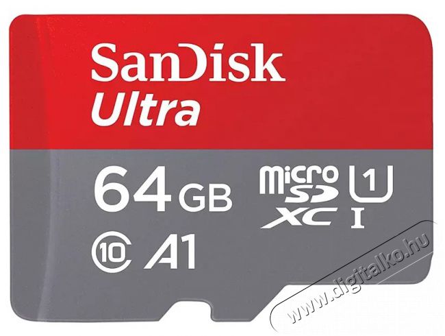 SanDisk 186504 microSD Ultra Android memóriakártya 64GB Memória kártya / Pendrive - MicroSD / MicroSDHC kártya - 364511