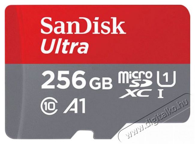 SanDisk 186507 microSD Ultra Android memóriakártya 256GB Memória kártya / Pendrive - MicroSD / MicroSDHC kártya - 364509
