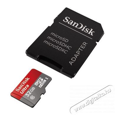 SanDisk microSDHC Ultra 32GB, 80MB/s Class10 UHS-I - 139731 Memória kártya / Pendrive - MicroSD / MicroSDHC kártya - 290333
