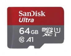 SanDisk SDSQUAR-064G-GN6MA MICROSD ULTRA KÁRTYA 64GB, 100MB/s CL10/UHS-I/A1 Memória kártya / Pendrive - MicroSD / MicroSDHC kártya - 326822