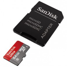 SanDisk microSDXC Ultra kártya 64GB, 80MB/s Class 10 UHS-I - 139732 Memória kártya / Pendrive - MicroSD / MicroSDHC kártya - 290330