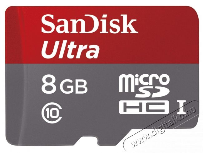 SanDisk microSDHC 8GB Mobile Ultra Class 10 UHS-I 48MB/s + adapter - 124065 Mem&oacute;ria k&aacute;rtya / Pendrive - MicroSD / MicroSDHC k&aacute;rtya - 281739