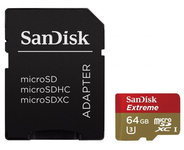 SanDisk microSDXC Extreme 64GB, 90MB/s CL10 UHS-I, U3 - 139762 Memória kártya / Pendrive - MicroSD / MicroSDHC kártya - 292012