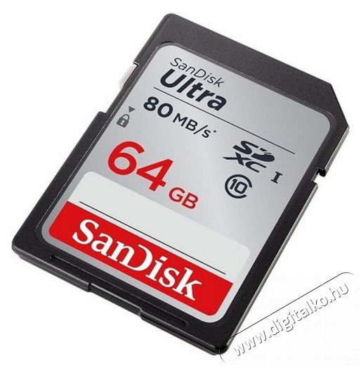 SanDisk SDXC 64GB Ultra Class 10 UHS-I 80MB/s - 139768 Memória kártya / Pendrive - SD / SDHC / SDXC kártya - 297518