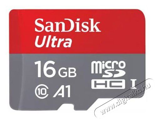 SanDisk 16GB MICROSD ULTRA (SDSQUAR-016G-GN6MA) 98MB/s CL10/UHS-I/A1 Memória kártya / Pendrive - MicroSD / MicroSDHC kártya - 326825