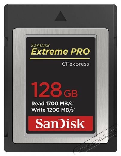 SanDisk 128 GB Extreme Pro CFExpress memóriakártya (186485) Memória kártya / Pendrive - Compact Flash (CF) kártya - 359765