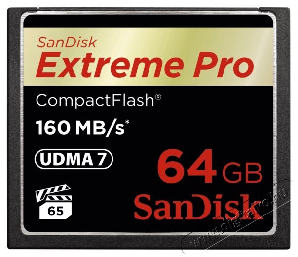 SanDisk CF 64GB Extreme Pro - 123844 Memória kártya / Pendrive - Compact Flash (CF) kártya - 273970