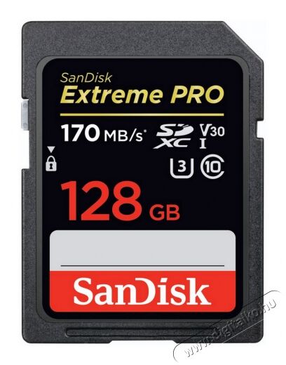 SanDisk SDSDXXY-128G-GN4IN Extreme PRO SDXC memóriakártya (183531) Memória kártya / Pendrive - SD / SDHC / SDXC kártya - 345289