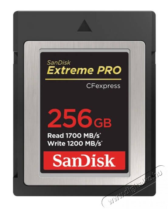 SanDisk 256GB Extreme Pro CFExpress (SDCFE-256G-GN4NN) memóriakártya (186486) Memória kártya / Pendrive - Compact Flash (CF) kártya - 359763