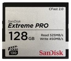 SanDisk Extreme Pro CFast 2.0 128GB memória kártya (173408) Memória kártya / Pendrive - Compact Flash (CF) kártya - 315456