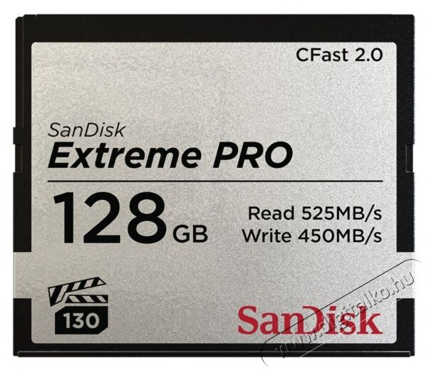 SanDisk Extreme Pro CFast 2.0 128GB memória kártya (173408) Memória kártya / Pendrive - Compact Flash (CF) kártya - 315456