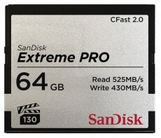 SanDisk Extreme Pro CFast 2.0 64GB memória kártya (139791) Memória kártya / Pendrive - Compact Flash (CF) kártya - 315457