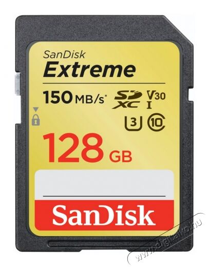 SanDisk SDSDXV5-128G-GNCIN Extreme SDXC memóriakártya Memória kártya / Pendrive - SD / SDHC / SDXC kártya - 345292