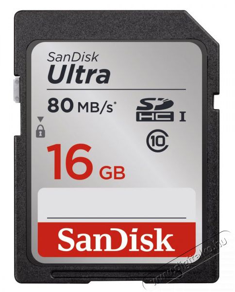 SanDisk SDHC 16GB Ultra Class UHS-I 10 80MB/s - 139766 Memória kártya / Pendrive - SD / SDHC / SDXC kártya - 297516