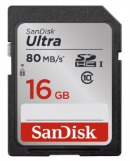 SanDisk SDHC 16GB Ultra Class UHS-I 10 80MB/s - 139766 Memória kártya / Pendrive - SD / SDHC / SDXC kártya - 297516