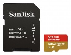 SanDisk SDSQXA1-400G-GN6MA MICROSD EXTREME KÁRTYA 128GB, 160MB/s, A2 C10 V30 UHS-I U3 Memória kártya / Pendrive - MicroSD / MicroSDHC kártya - 345294