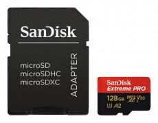 SanDisk SDSQXCY-128G-GN6MA MICROSD EXTREME PRO KÁRTYA 128GB, 170MB/s A2 C10 V30 UHS-I U3 Memória kártya / Pendrive - MicroSD / MicroSDHC kártya - 345297