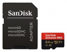SanDisk SDSQXCY-064G-GN6MA MICROSD EXTREME PRO KÁRTYA 64GB, 170MB/s A2 C10 V30 UHS-I U3 Memória kártya / Pendrive - MicroSD / MicroSDHC kártya - 345299