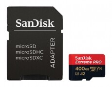 SanDisk MicroSDXC 400GB Extreme Pro A2 UHS-I (V30) U3 + SD adapter (SDSQXCZ-400G-GN6MA) Memória kártya / Pendrive - MicroSD / MicroSDHC kártya - 345300