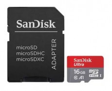 SanDisk 16GB MICROSD ULTRA (SDSQUAR-016G-GN6MA) 98MB/s CL10/UHS-I/A1 Memória kártya / Pendrive - MicroSD / MicroSDHC kártya - 326825