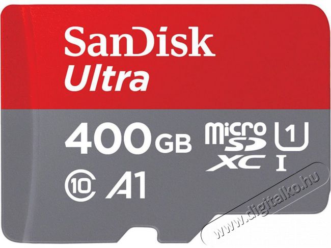SanDisk microSD Ultra android kártya 400GB 120MB/s  A1 Class 10 UHS-I (186508) Memória kártya / Pendrive - MicroSD / MicroSDHC kártya - 371018