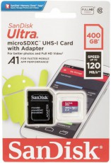 SanDisk microSD Ultra android kártya 400GB 120MB/s  A1 Class 10 UHS-I (186508) Memória kártya / Pendrive - MicroSD / MicroSDHC kártya - 371018
